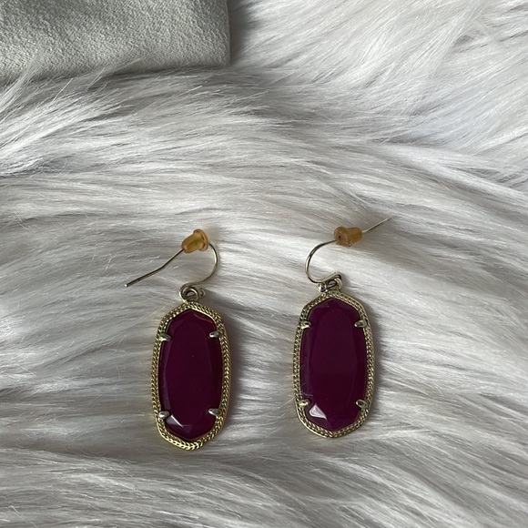 Kendra Scott burgundy earrings - Picture 4 of 6